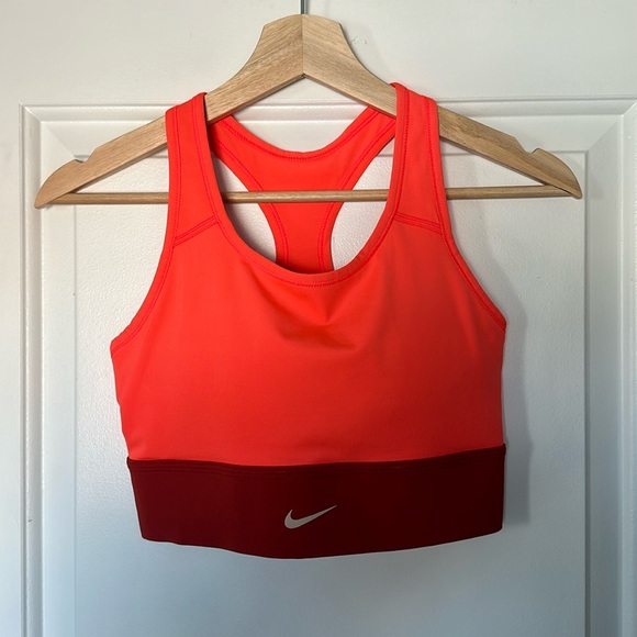 Nike Longline Sports Bra Dri-Fit Swoosh - Picture 2 of 3